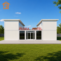 Solution modulaire préfabriquée pour hôtels : Maisonnette pour construction rapide, hébergement touristique durable, utilisation en complexe hôtelier