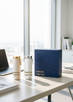 Coffret Cadeau d'Affaires de Luxe Technologique : Gobelet Intelligent à Détection, Recharge Sans Fil 6-en-1, Personnalisation du Logo en Relief Disponible