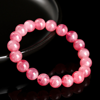 Bracelet en quartz rose naturel de Madagascar de qualité supérieure 7A de JD GEMS, bracelet populaire en perles de pierres précieuses naturelles de différentes tailles