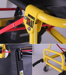 Silla de Evacuación <span class=keywords><strong>Manual</strong></span> para Escaleras, Camilla de Aluminio Plegable y Compacta para Hospitales y Escapes de Edificios - Product Image 5