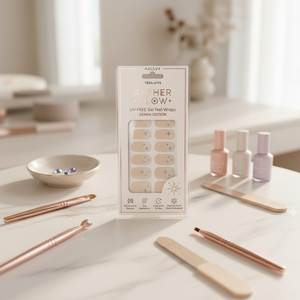 Envolturas de Uñas de Gel sin UV con Decoración de Diamantes de Imitación en Forma de Estrella, Adhesivo Desnudo, Pegatinas de Arte de Uñas de Cobertura Completa - Product Image 1