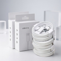 Câble de données écologique CE Factory PD 12W à charge rapide, gaine TPE, 1 mètre, Type-C USB-C pour iPhone 6-14 et iPad