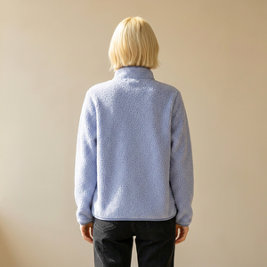 AQTQ Pull en <span class=keywords><strong>polaire</strong></span> sherpa à fermeture éclair 1/2, respirant, de haute qualité, design personnalisé, mode, pour femmes, pour l'extérieur, pour l'hiver - Product Image 3