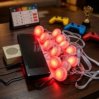 Jeu de réaction lumineux interactif à boutons LED à pression rapide pour stand de carnaval, défi de team building à durée limitée