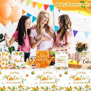 Party Treat Bags Goody Gift Bags with Handles <b>Orange</b> Theme Party Favor Tangerine Birthday Decoration Summer Supplies - Product Image 6