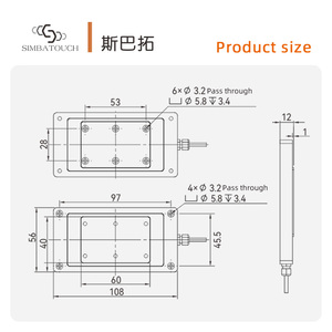 Flachsensor Hitzebeständig aus Edelstahl/Aluminiumlegierung fü<span class=keywords><strong>r</strong></span> Arbeiten bei Hohen Temperaturen, Statische Kompression und - Product Image 5