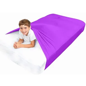 热销紫色感官压缩毯子为孩子们