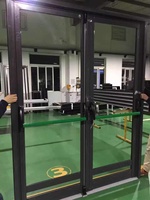 Porte d'évacuation en aluminium commerciale homologuée NOA pour la Floride, Miami, portes coupe-feu, extérieur
