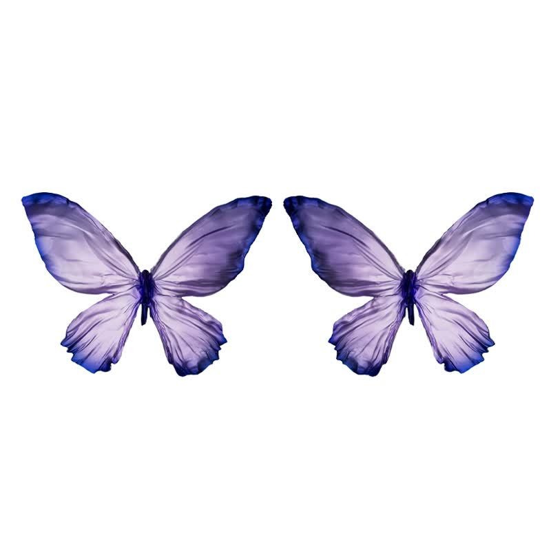 One pair of Fantasy Purple Butterfly