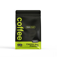 Sacs d'emballage personnalisés 450g 2lb pour poudre alimentaire, thé, grains de café – Sachets à fond plat, sachets stand-up pour café avec valve, anti-humidité