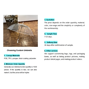<span class=keywords><strong>Parapluie</strong></span> droit transparent à 8 baleines pour enfants, style frais et mignon, imprimé, idéal pour la rentrée scolaire sous la pluie - Product Image 6