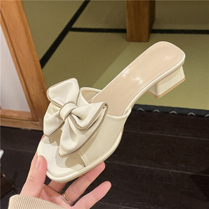 Sandalias Plateadas con Tacón y Purpurina, Punta Abierta, Tacón Cuadrado, Decoración Floral, Elegantes Zapatos de Verano para Mujer - Product Image 1