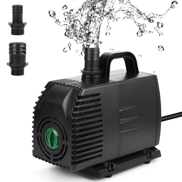 Electric Submersible Water Pump/Ultra Quiet for Pond, Aquarium, Fish Tank Fountain, Powerful Water Pump