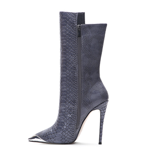 WETKISS de suministro de fábrica MOQ bajo la nave de la gota zapatos de mujer Zapatos de tacón alto zapatos de tobillo Botines de mujer, botas de piel de serpiente zapatos de mujer Zapatos - Product Image 3