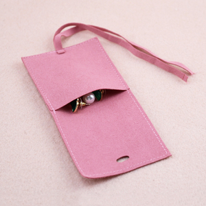 Pochette à bijoux personnalisée, emballage cadeau pour bijoux avec logo, pochette en microfibre suédée, petite pochette mini pour emballage de bijoux, pochette en microfibre - Product Image 6