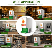 Mesin Dispenser Jus Buah 4 Rasa Komersial untuk Minuman Dingin di Kafe, Restoran, Hotel