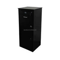 Boîte à colis intelligente en métal moderne de grande taille pour l'extérieur, antivol, avec serrure intelligente, boîte aux lettres autoportante pour colis et courrier
