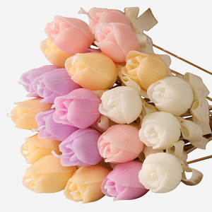Velas Aromáticas de Bambú con Forma de Tulipán, Lindas Velas con Forma Floral para Recuerdos de Boda y Regalos Únicos - Product Image 4