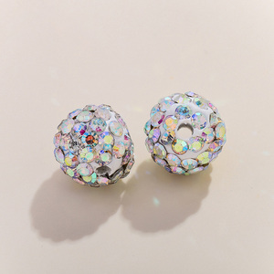 Venta al por mayor 10mm 6 filas <span class=keywords><strong>Shambala</strong></span> Beads pulsera agujero recto suave arcilla taladro cuentas cristal Murano y cuentas de vidrio Accesorios - Product Image 5