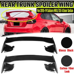 สปอยเลอร์หลังคา WRX Sti สำหรับรถยนต์ Subaru WRX Sti 4 ประตู ซีดาน ปี 2015-2019 พร้อมส่วนต่อขยายสปอยเลอร์ฝากระโปรงท้าย - Product Image 1