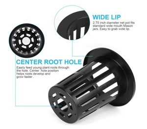 Lưới Nhựa PVC Lưới Nồi Cốc Xốp Chậu Trồng Cây Nhà Kính Nông Nghiệp Thủy Canh Vườn Trồng Rau Không Đất Canh Tác - Product Image 3