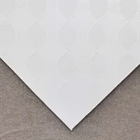 Plaques de plafond en plâtre 600x600mm, panneaux de salle blanche stratifiés PVC, résistants à l'humidité, panneaux de plafond décoratifs