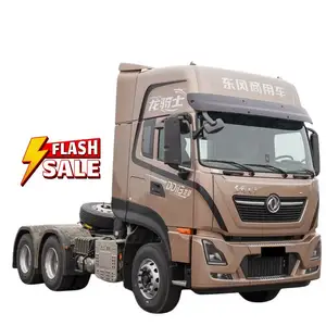 Dongfeng kendaraan komersial Tianlong KL 6X4 LNG 520 HP truk berat traktor komersial tangan kiri efisien logistik