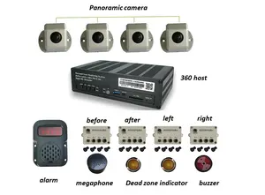 HD 360 derece araba kamera kuş görünümü surround monitör sistemi 3D görüntü gps düşük lux gece görüş