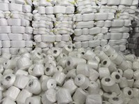 Fil à tricoter en acrylique teint pour chaussettes, gants, anneaux, tricot à la main, vente en gros de fils recyclés en acrylique mélangé