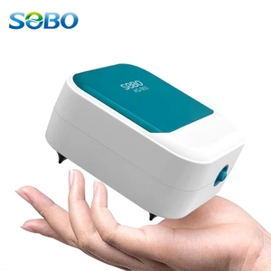 SOBO Dual Outlet Silent Air <b>Pump</b> Adjustable <b>Fish</b> Aerator Quiet Oxygenation <b>Pump</b> with Accessories AQ Series - Product Image 1