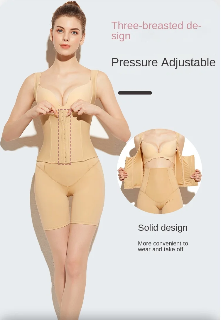 ZOYIAME Post Surgical Fajas Colombianas Waist Trainer Vest Abdominal Shaper Compression Women's Postpartum Lipo Elastic Garments