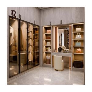 Di fascia alta americana moderna cabina armadio Organizer in stile Rady personalizzato armadio da camera da letto Freestanding armadio per soggiorno - Product Image 6