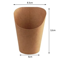 Coupe pour frites en papier jetable, 10 pièces, 12oz, pour douchette et Popcorn