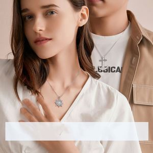 Collares de Pareja para el Día de San Valentín, Collares de Marinero para Mujer, Collares de Pareja con Colgantes de Barco, Timón y Ancla - Product Image 4