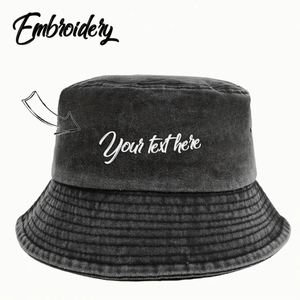 Outdoor Embroidered Bucket <b>Hat</b> Custom Logo Lightweight Breathable Sun <b>Hat</b> <b>for</b> Hiking Fishing Travel <b>Men</b> Women - Product Image 2