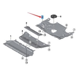 51757340171 per <span class=keywords><strong>BMW</strong></span> serie 7 <span class=keywords><strong>G11</strong></span> G12 5 serie G30 G31 piastra di protezione del motore - Product Image 4