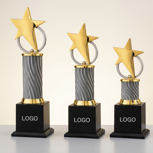 Trofeo Estrella con Base de Metal Fundido a Presión, Impresión UV y Logotipo Grabado con Láser - Portátil para Deportes y Juegos, Modelo 769 - Product Image 2