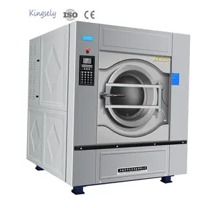 Vente en gros de draps textiles et vêtements serviettes rideaux haute capacité 100kg blanchisserie machine à laver commerciale