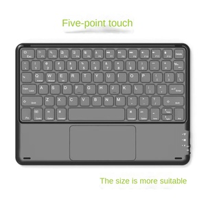 IPad máy tính bảng 2.4GHz không dây LED Backlit bàn phím <span class=keywords><strong>10.1</strong></span> inch khuôn riêng vuông khóa nắp khóa - Product Image 2