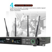 Microphone sans fil léger à haute fréquence IR UHF, système audio professionnel pour l'extérieur, idéal pour les conférences