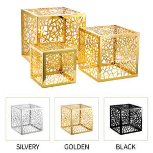 Support à gâteaux en métal YITIAN pour décoration de mariage, table de présentation de desserts, buffet, nourriture, bonbons, nouveau design, support à gâteaux en or à écailles de <span class=keywords><strong>poisson</strong></span> - Product Image 6