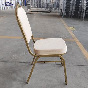 Giá rẻ kim loại đồ nội thất khách sạn sử dụng ghế ăn sang trọng vải nhung Stackable tiệc cưới ghế - Product Image 3