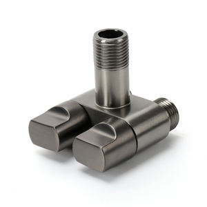Válvula Angular KAWAL GAV-04 Moderna y Minimalista de Acero Inoxidable, Doble Control, Una Entrada y Dos Salidas para <span class=keywords><strong>Lavadora</strong></span>, Pistola de Riego y Grifo - Product Image 2