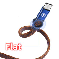 Câble USB 2.0 C vers A 3A 480 MHz, 4 couleurs au choix, USB A vers C, câble de charge USB C plat
