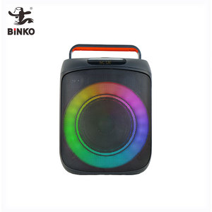 Binko Điện Tử Mới Tiện Ích 8 Inch Karaoke Xách Tay LED Sáng Cầm Tay Màu Xanh Răng Loa RGB Âm Nhạc Máy Nghe Nhạc Đảng Âm Thanh Hộp - Product Image 1