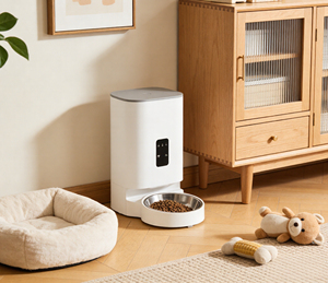 Distributeur automatique intelligent pour animaux de compagnie avec seau intérieur amovible, design portable écologique, contrôle via l'<span class=keywords><strong>application</strong></span> Tuya, capacité de 4 L pour petits animaux - Product Image 3