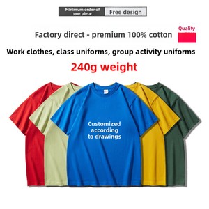 T-shirt personnalisé vintage pour jeunes, coupe ample, en coton épais, avec logo imprimé, manches courtes, vêtements de travail, vente en gros - Product Image 1