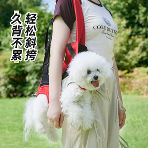 Portable pet <b>backpack</b> with four corners for dogs, suitable for small and medium-sized dogs, riding, and <b>cats</b>. - Product Image 1