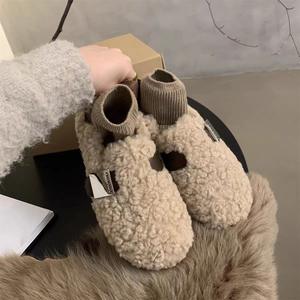 XINZI RAIN Low MOQ, venta al por mayor, Zapatillas de piel para mujer, elegantes, cómodas, cálidas, de piel sintética, <span class=keywords><strong>mocasines</strong></span> planos sin cordones para mujer - Product Image 5