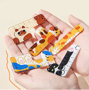 Nueva Mini Regla de Bolsillo CAT con UV de PVC para Estudiantes de Primaria, Regla de Papelería Portátil con Diseño de Dibujos Animados, Colgante Llavero, Venta al por Mayor - Product Image 2